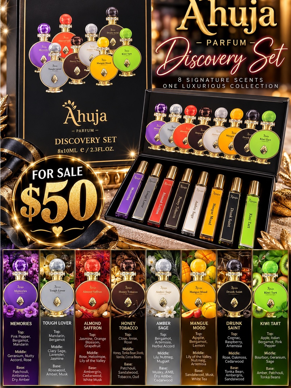 Discovery Set — Women's 8-Piece Fragrance Collection (Multi-Color)